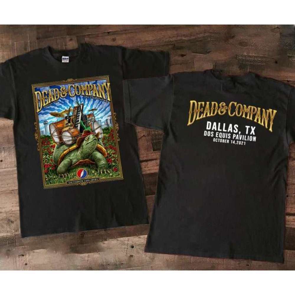 Dead And Company Dallas Tx Dos Equis Pavilion 2 Sided T Shirt